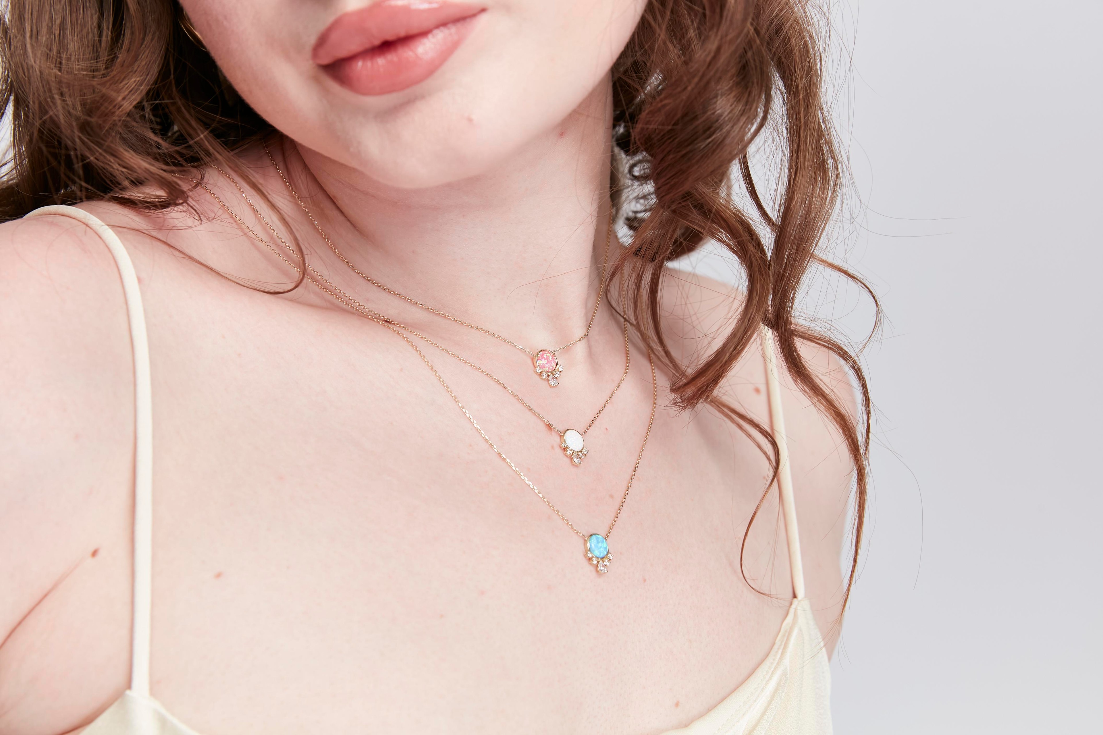 Opal Point Gold Necklace 14340