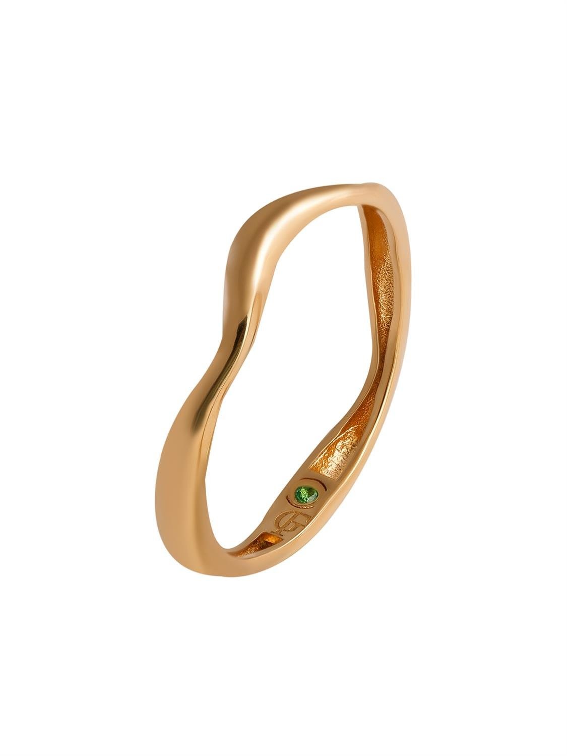 Aqua Flow Rollers Gold Ring 18040