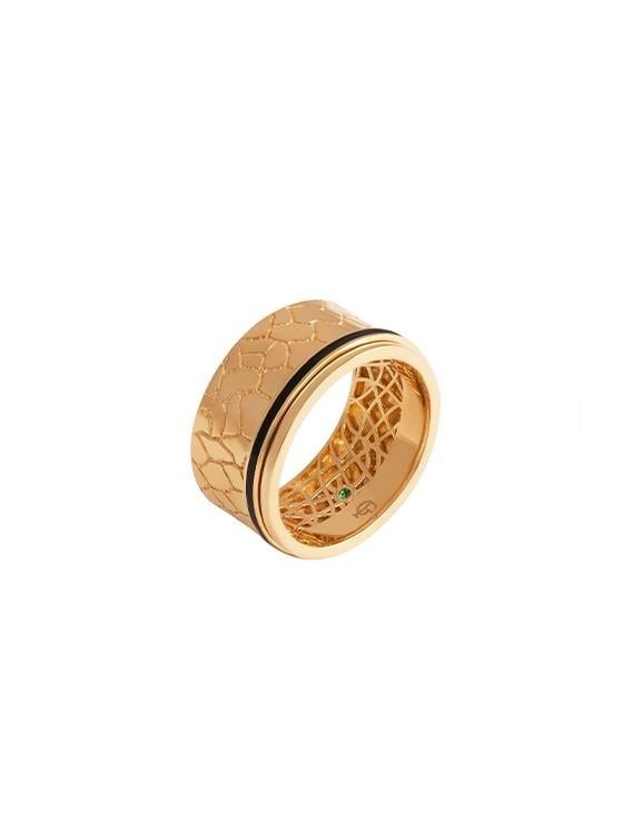 Terra Crack Roll Gold Ring 18030