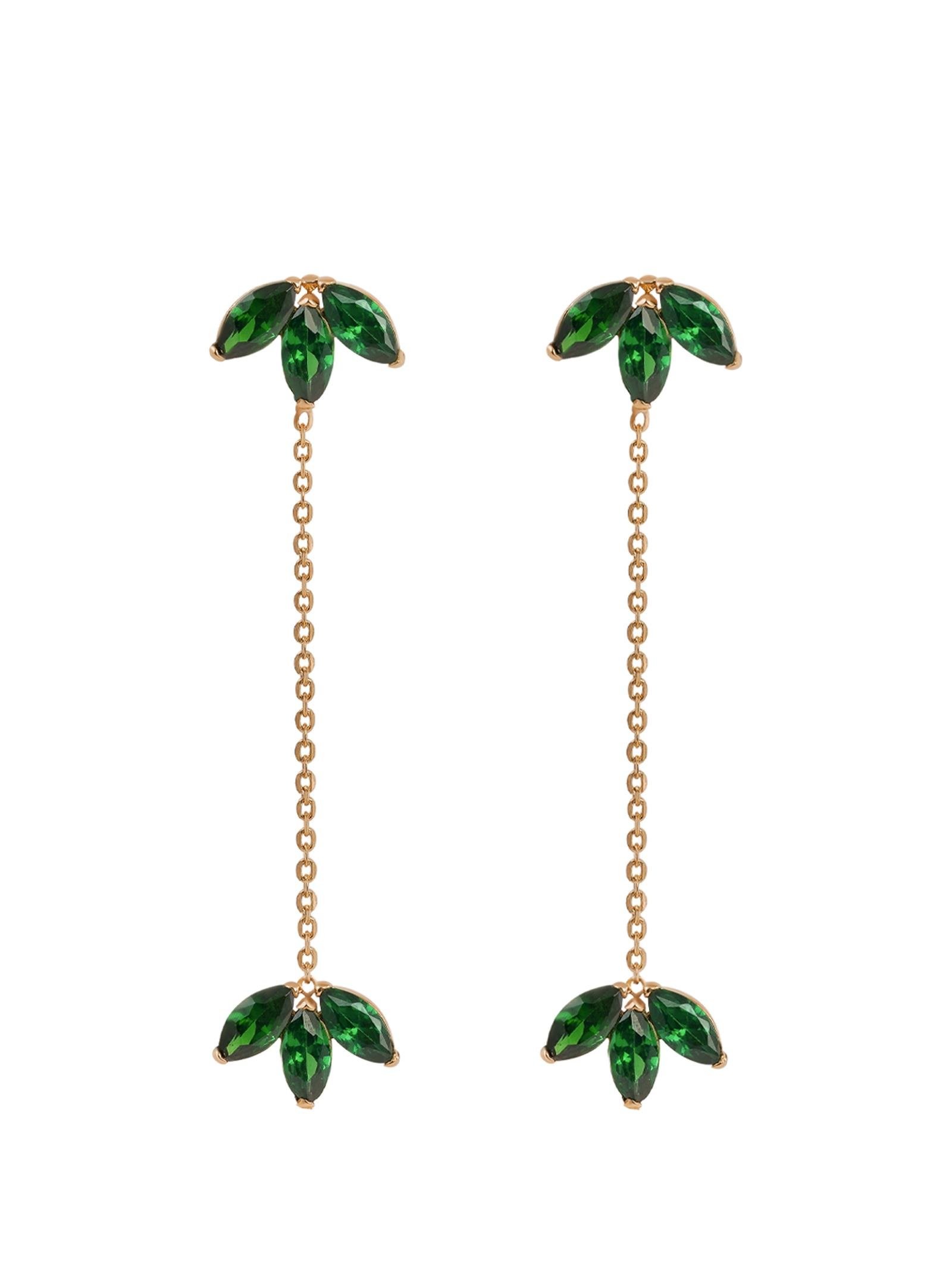 Terra Double Bud Gold Earring 18257