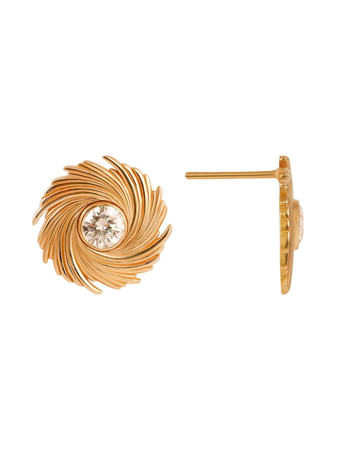 Breez Twister Gold Earring 18049