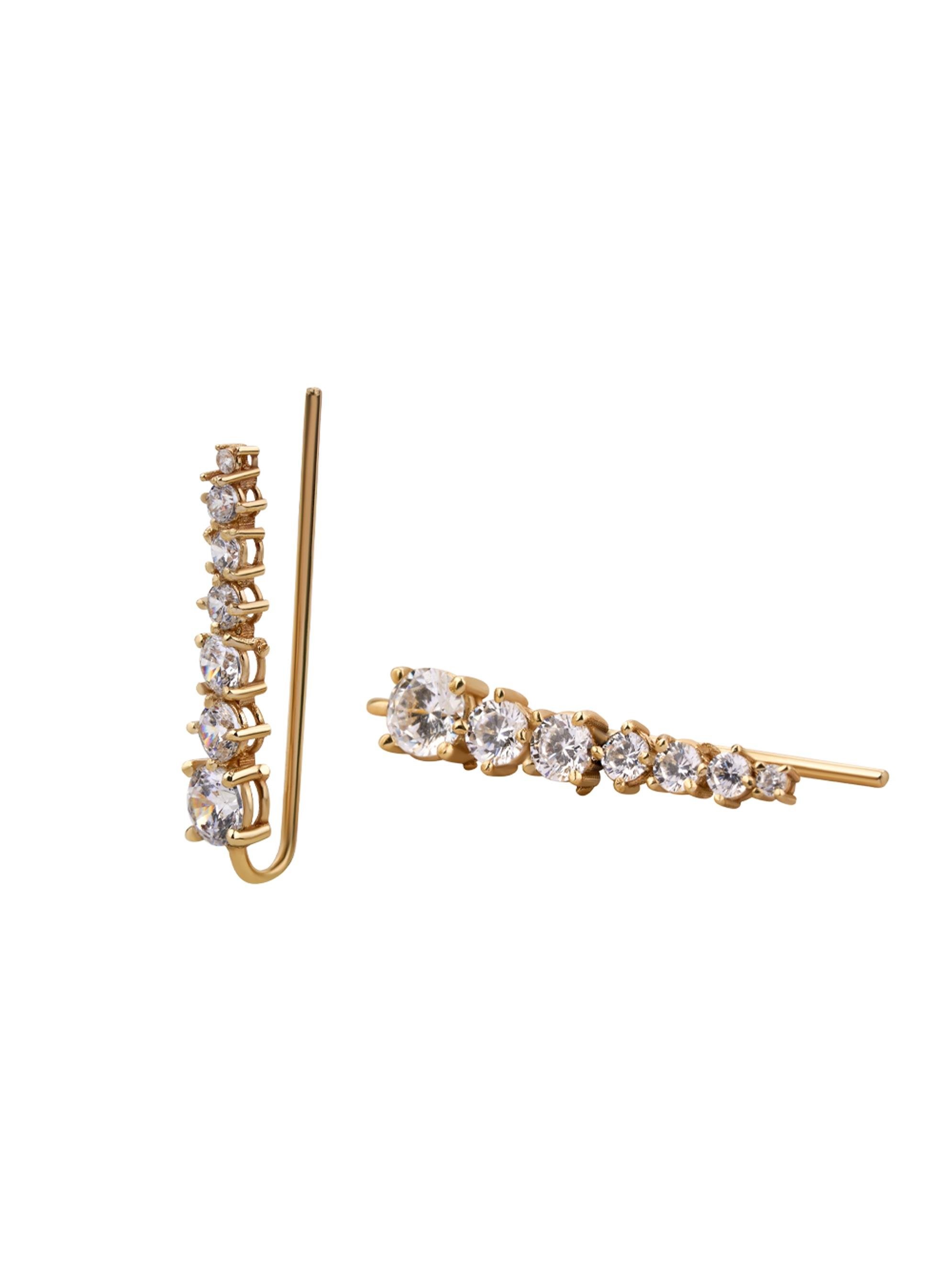 Majestic Harmony Gold Pin Earring 14326