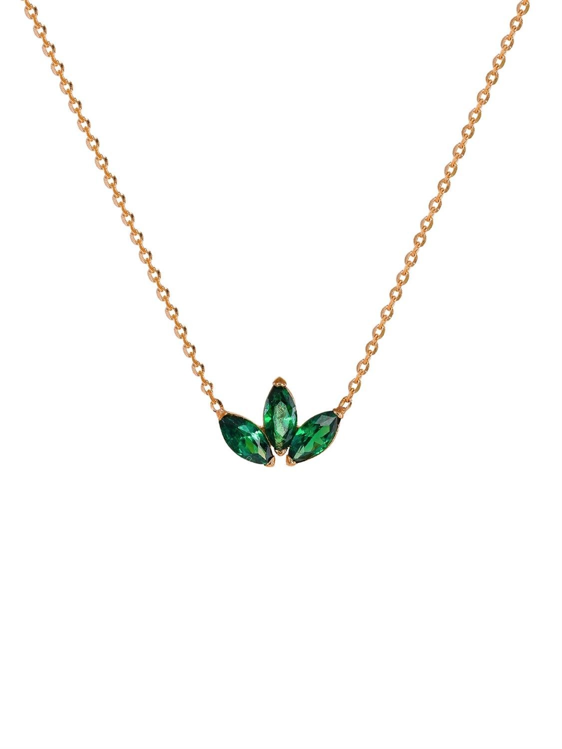 Terra Single Bud Gold Necklace 18096