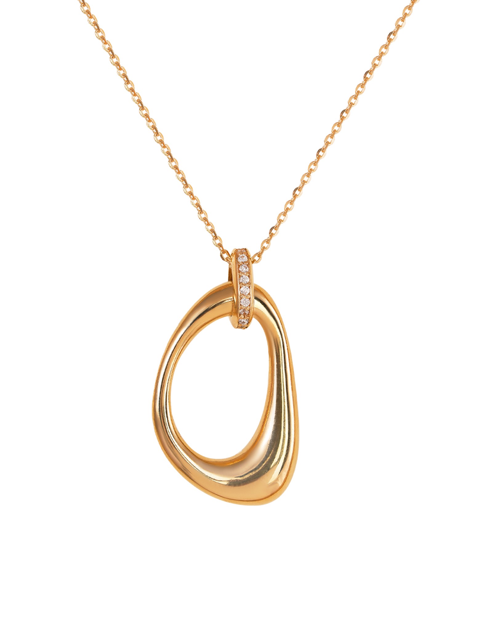 Aqua Golden Bubble Gold Necklace 18143