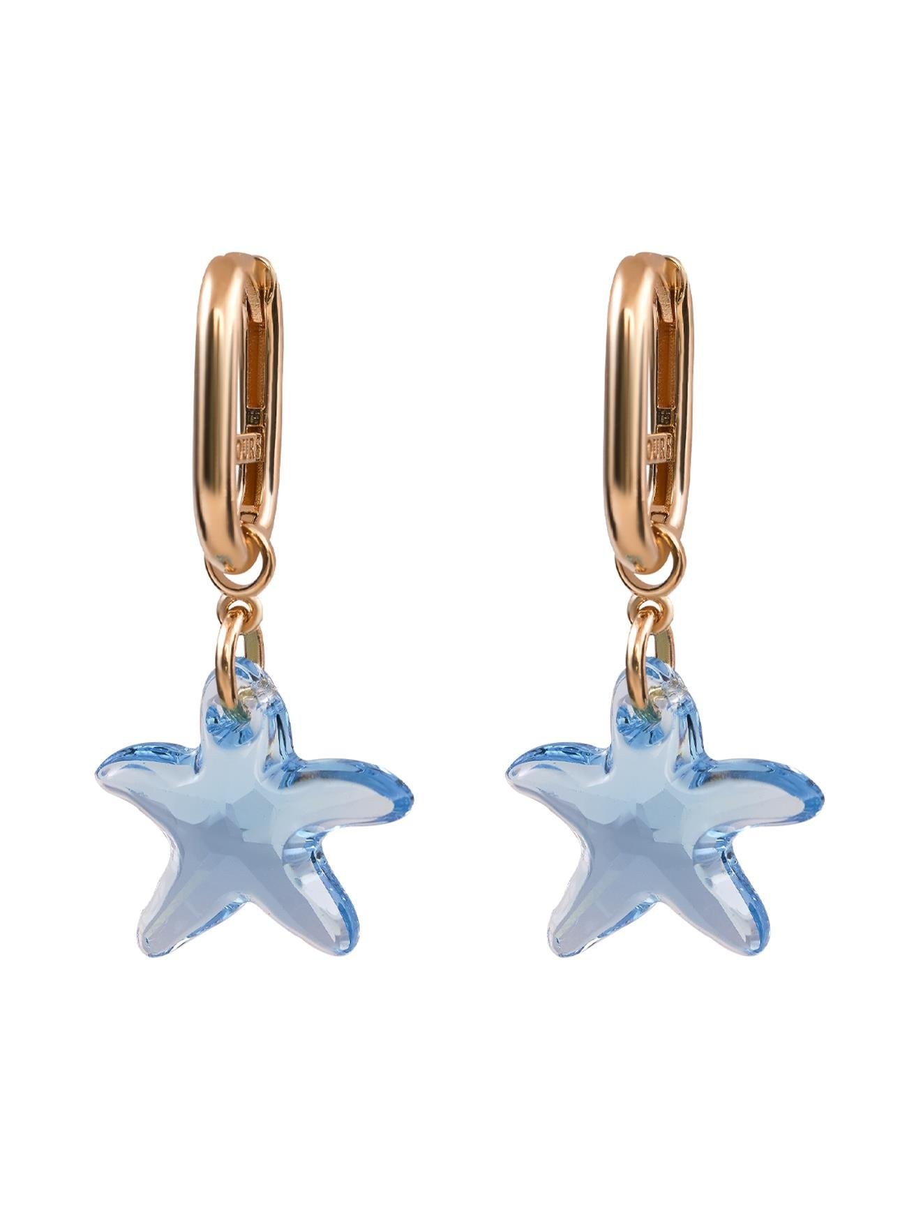 Blue Starpiece Charmed Gold Earring 18146