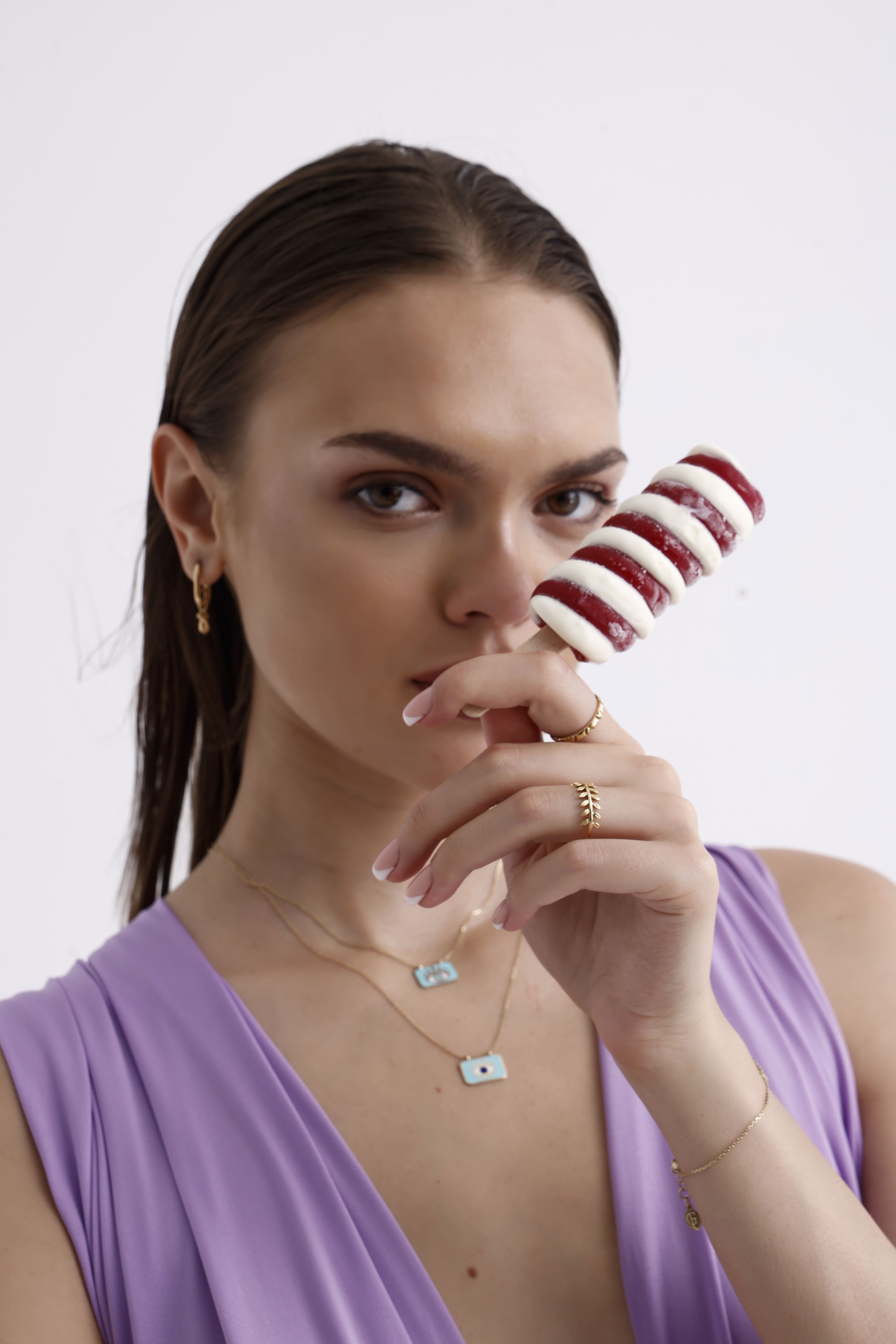 X Namepiece Charmed Gold Earring 18156
