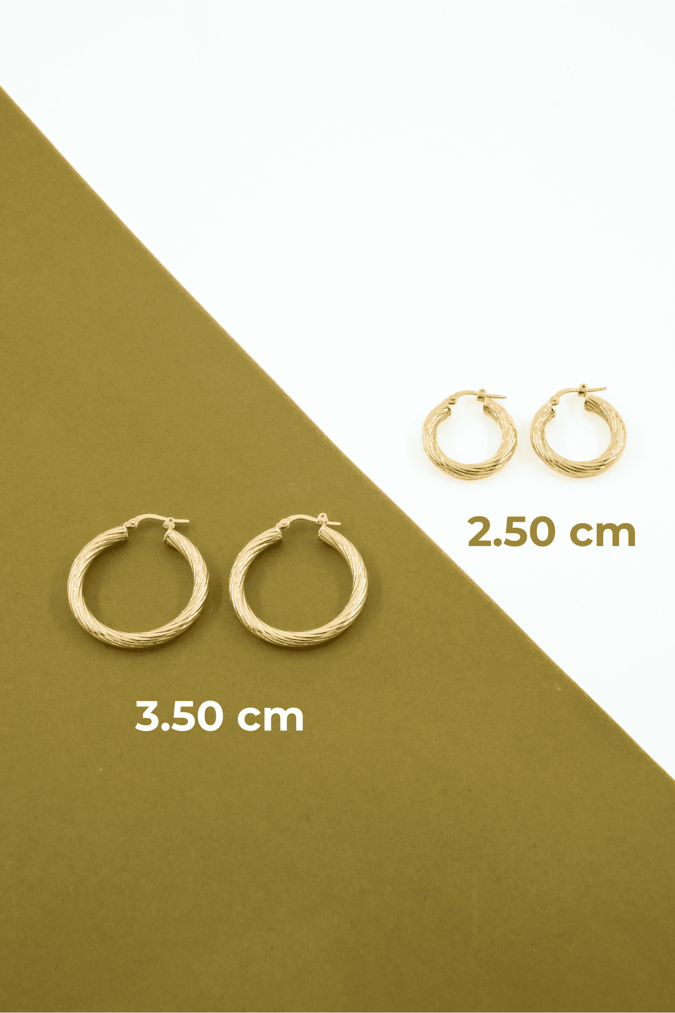 Mini Wide Hoop Gold Earring 18238