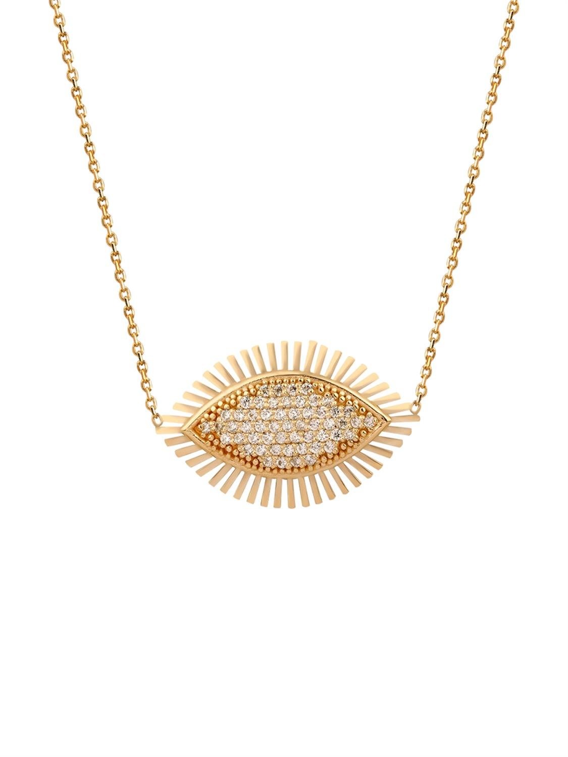 Eye of Elegance Gold Necklace 14231