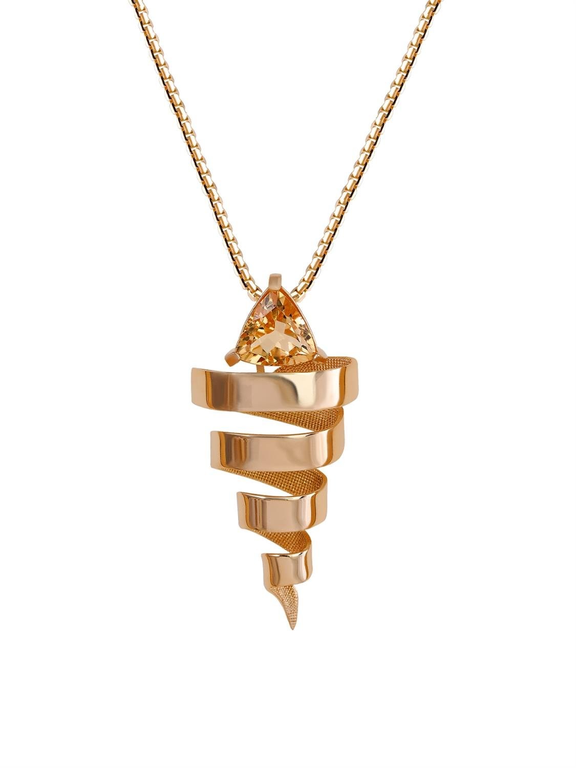 Breez Tornado Gold Necklace 18064