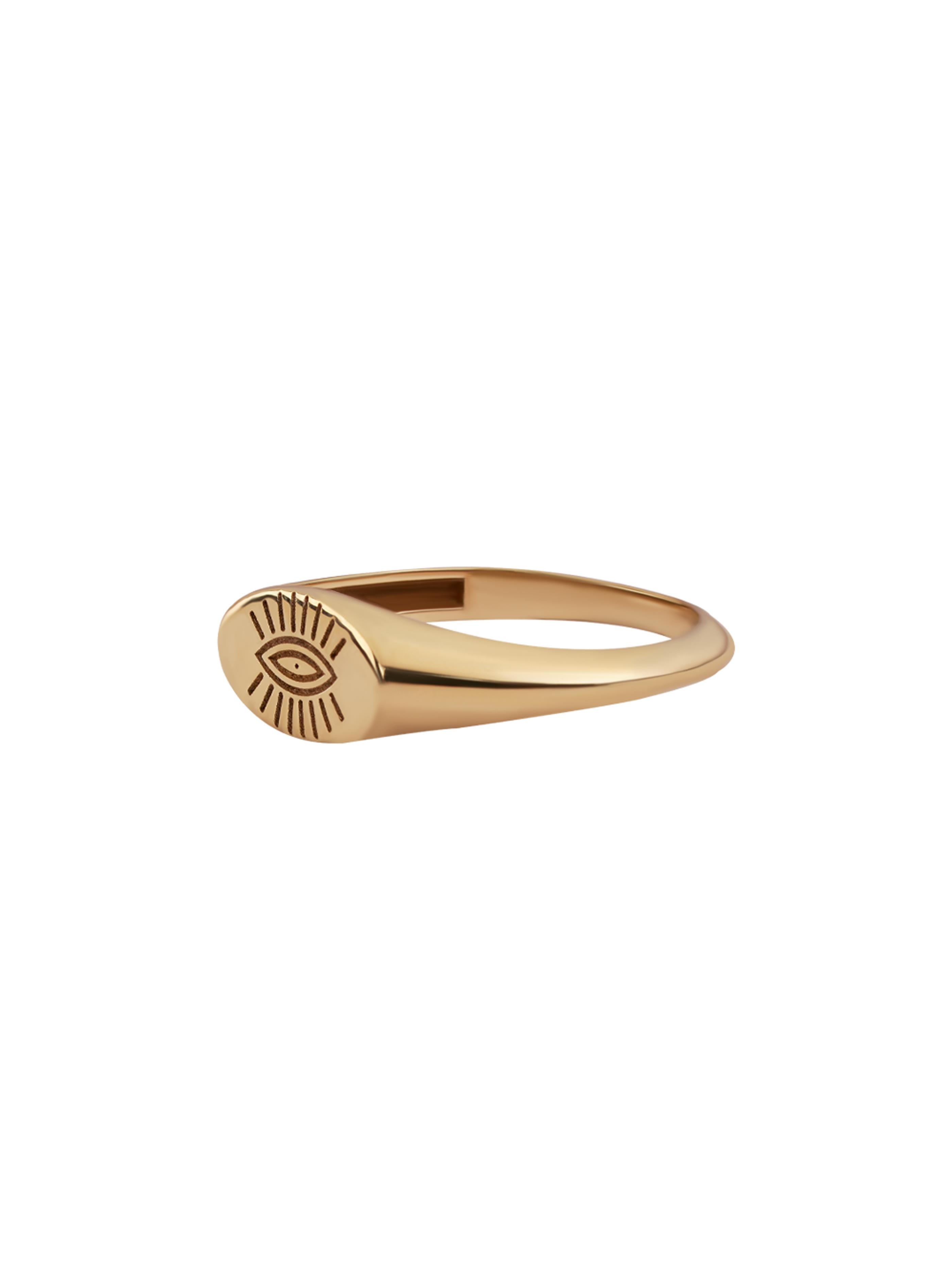 Eye Motif Gold Ring 14279