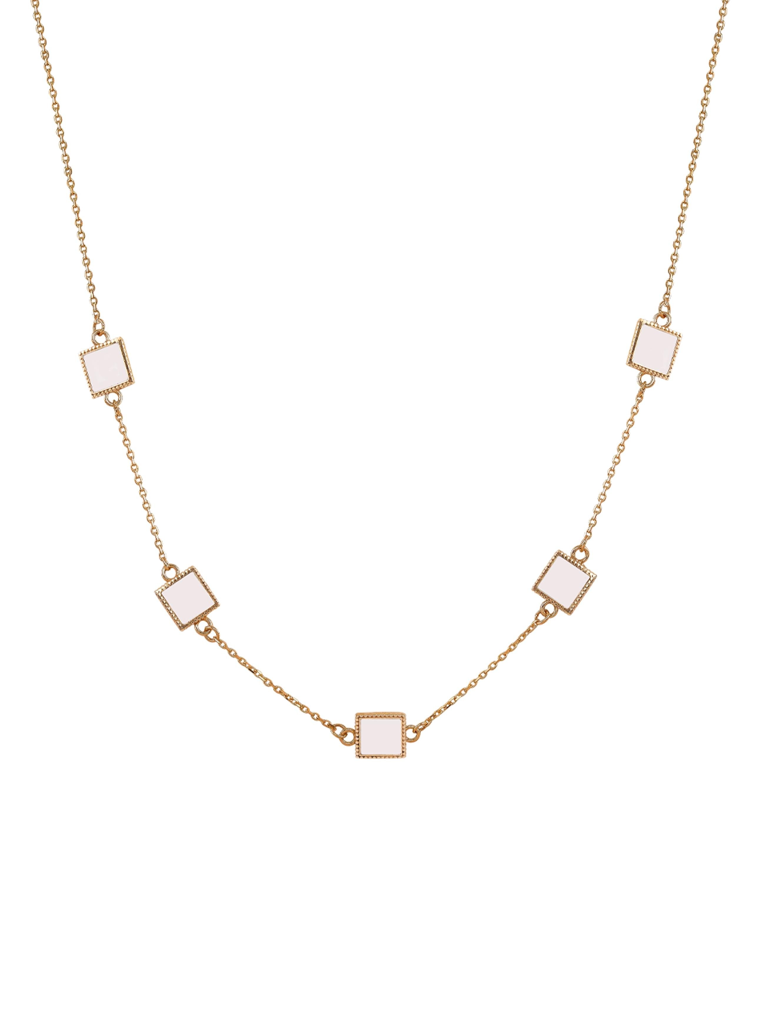 Milky Marble Gold Necklace 14316