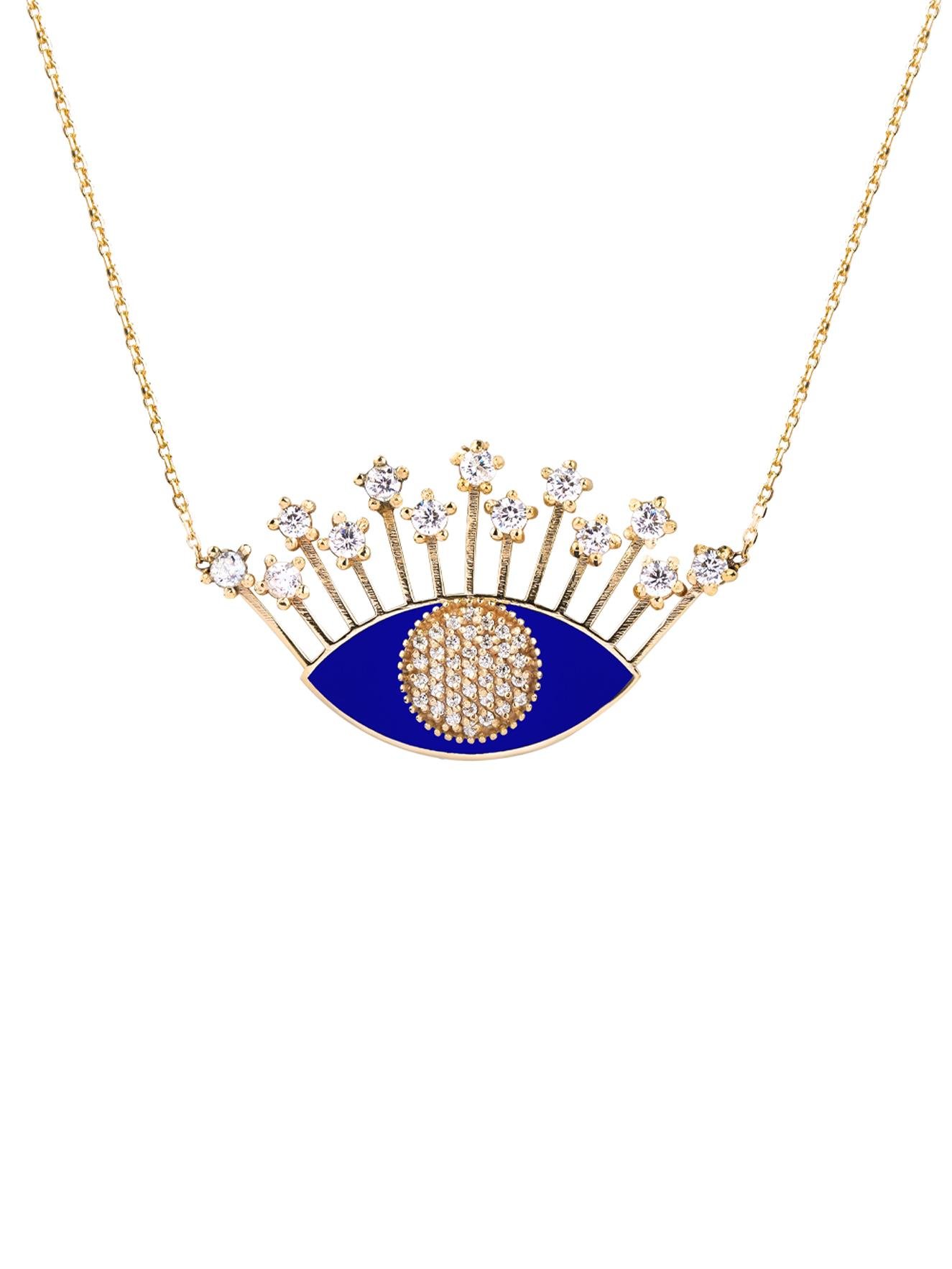Eye of Royalty Gold Necklace 14324