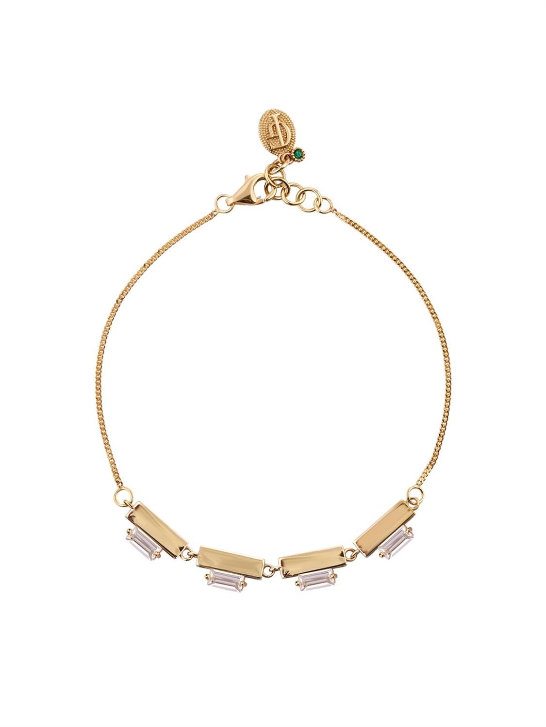 Zirconia Highland Gold Bracelet 14227