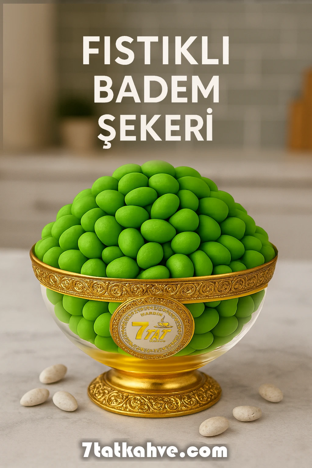 Fıstıklı Badem Şekeri