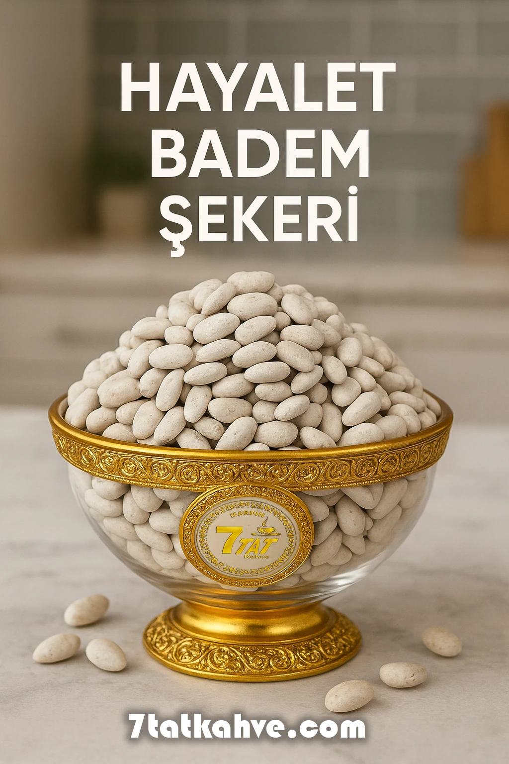 Hayalet Badem Şekeri Beyaz