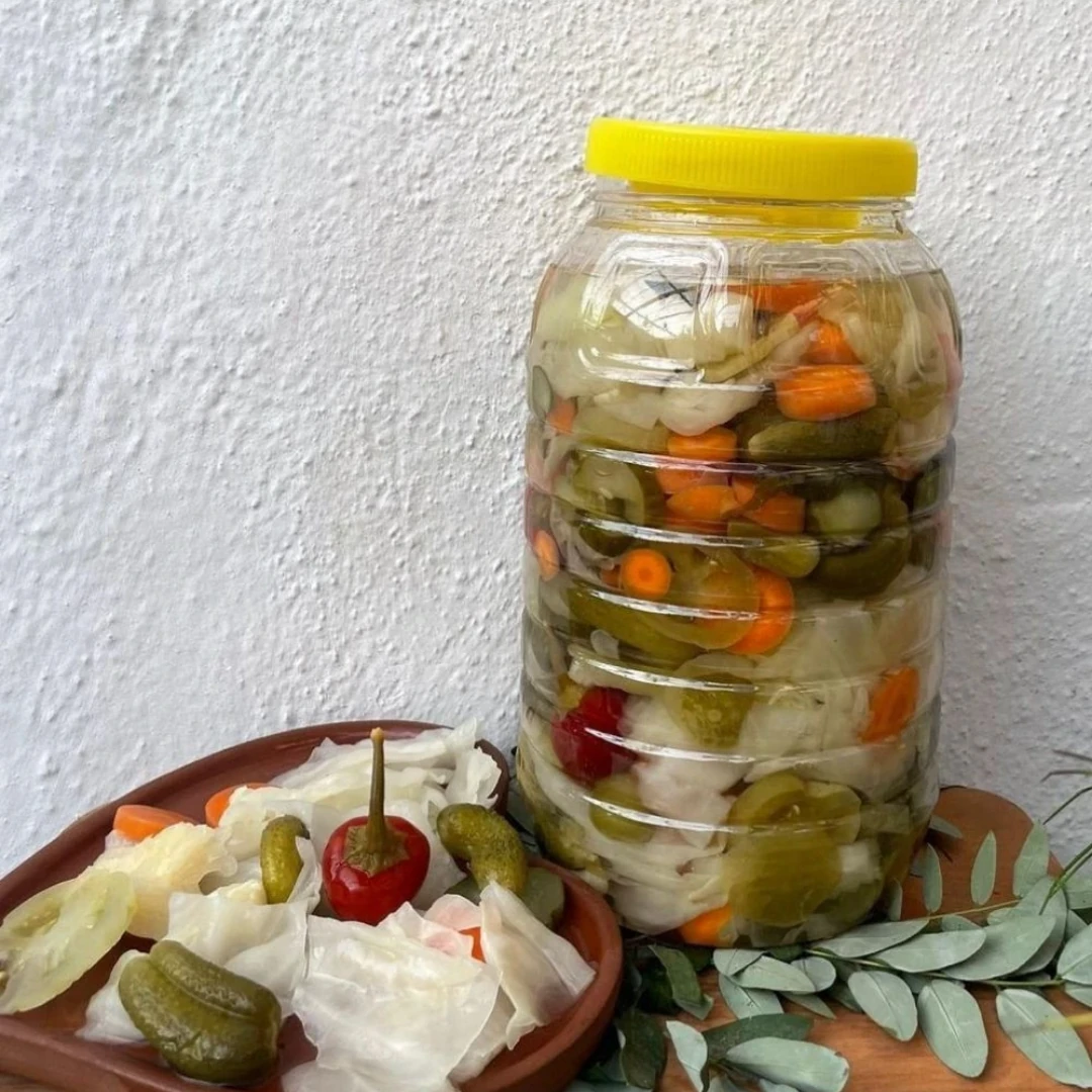 3 Kg Kornişon + 3 Kg Karışık Turşu
