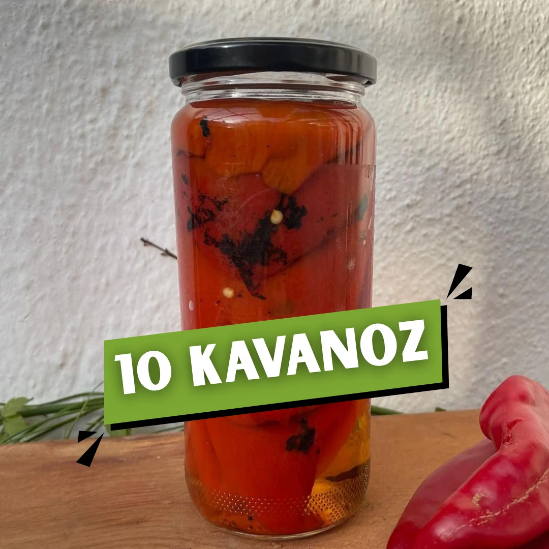 Közlenmiş Biber Konservesi 500gr x 10 adet