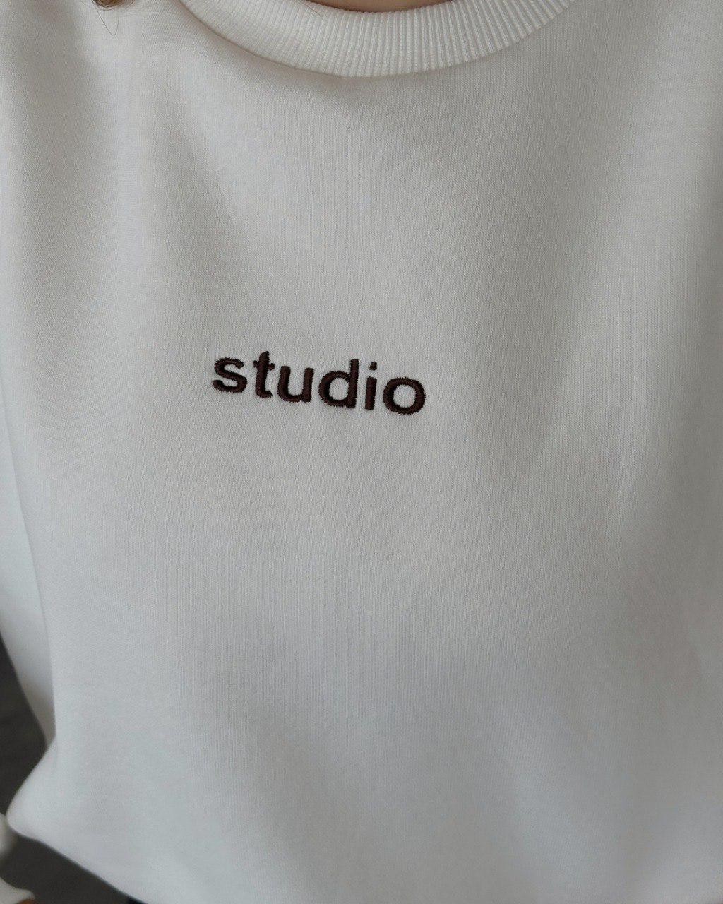 0 Yaka Studio Nakışlı Kadın Tulumlu Sweatshirt