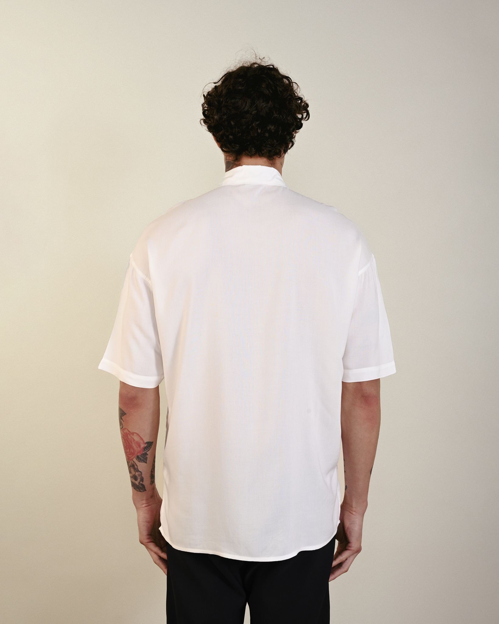 Ön Fermuar Detay Oversize Erkek Gömlek