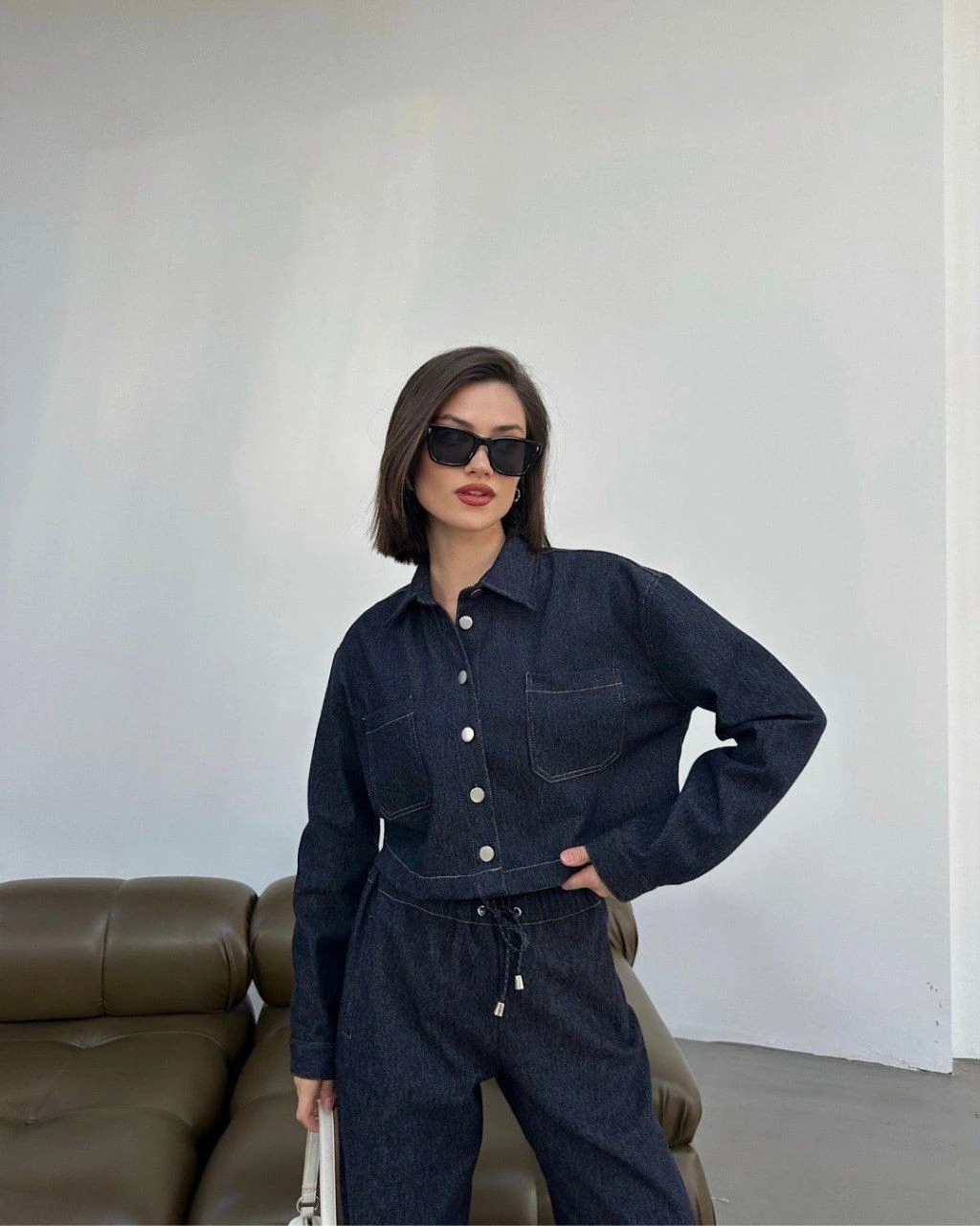 Apile Kadın Denim Gömlek Ceket