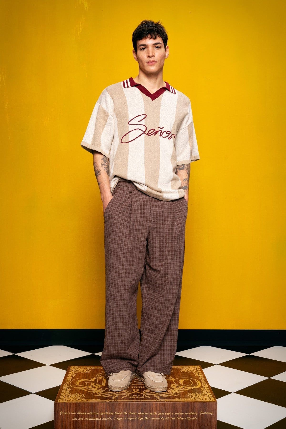 Old Money Polo Yaka Senıor Erkek Oversize T-Shirt