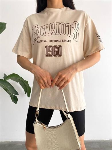Patrıots 0 Yaka Kadın T-Shirt