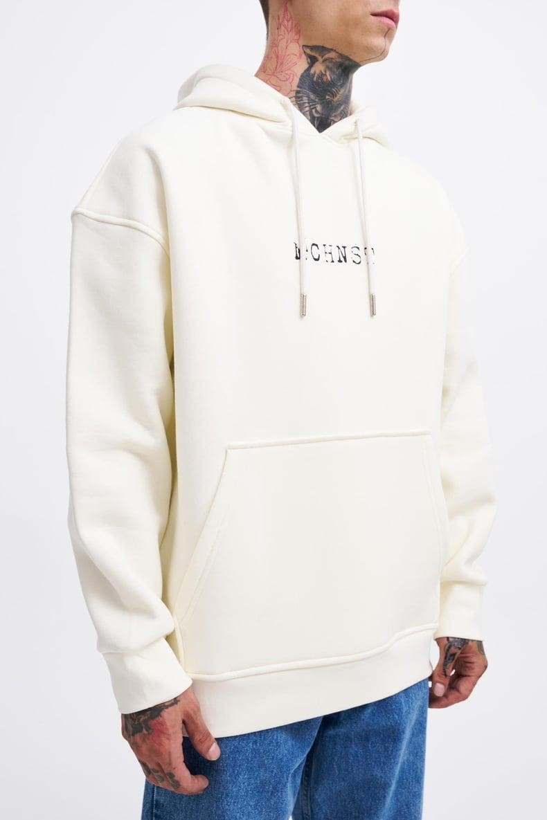 Kapüşonlu Godd And Evıl Baskı Oversize Erkek Sweatshirt
