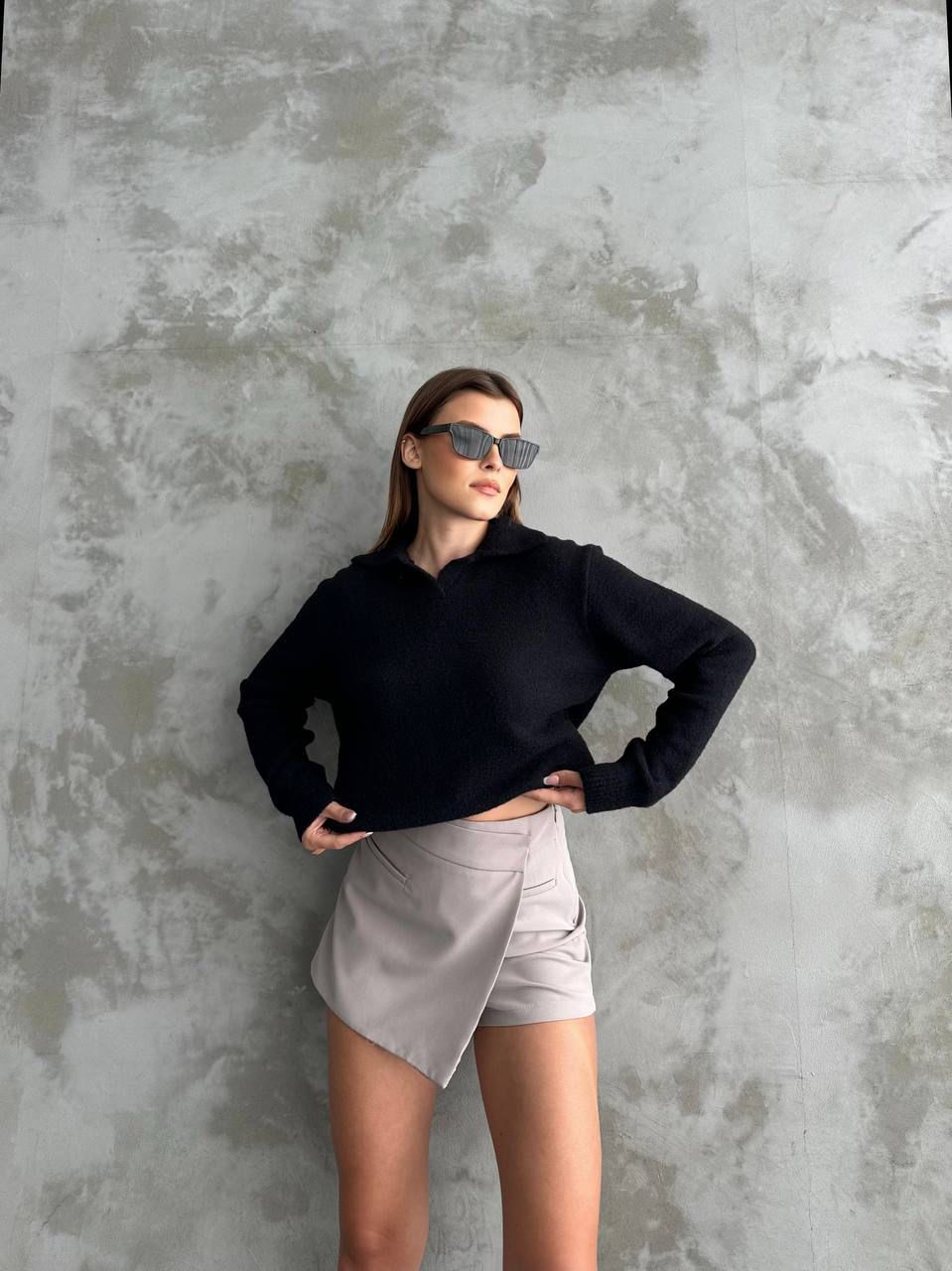 Polo Yaka Teddy Kadın Triko Kazak