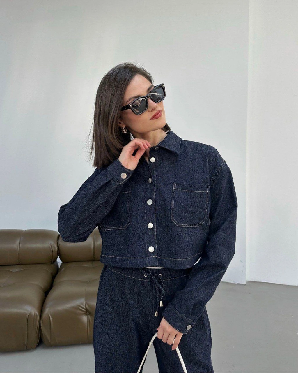 Apile Kadın Denim Gömlek Ceket