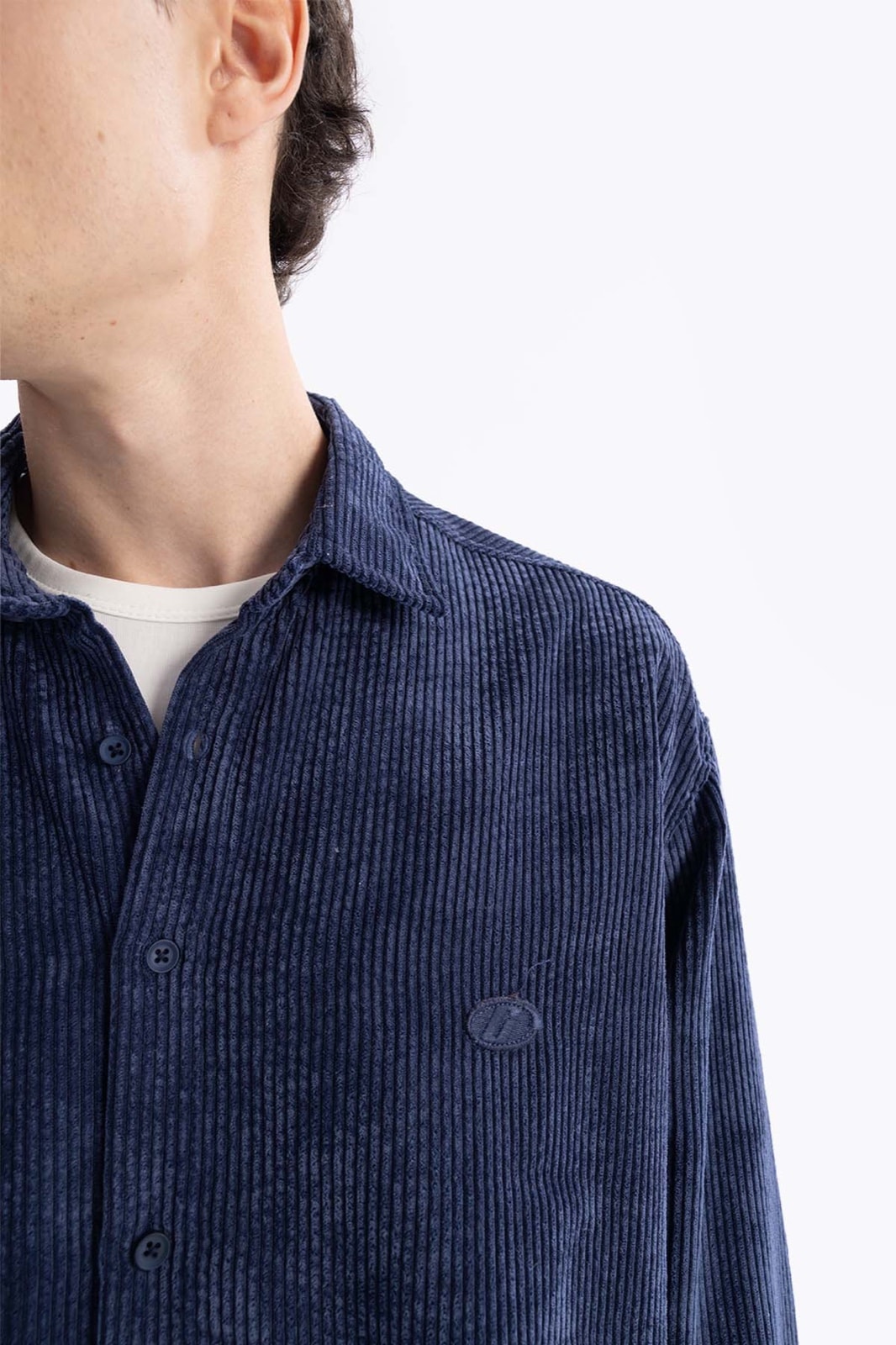 Oversize Erkek Kadife Gömlek