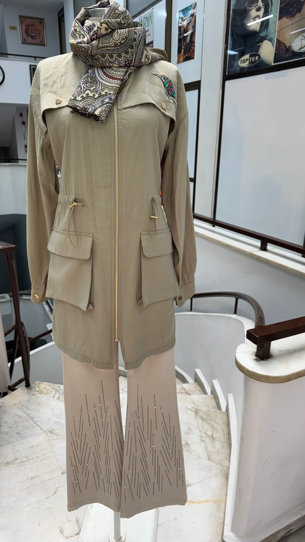 Marka Model Qupra Kap | Ebrar Butik - Haki image