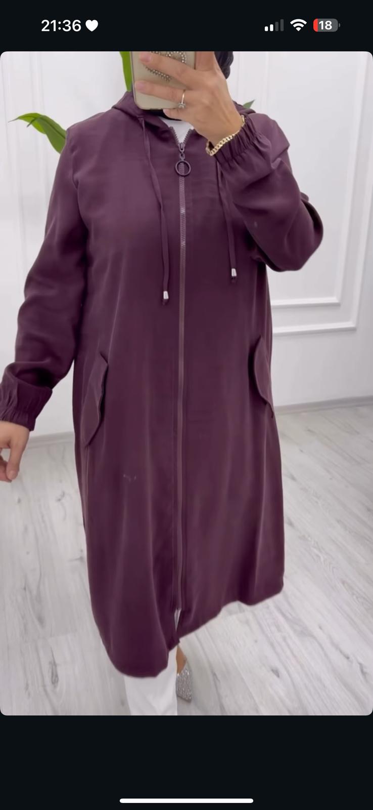 Yeni Sezon İthal Lacoste Kumaş Fermuarlı Kol Lastikli Kap Ebrar Butik image