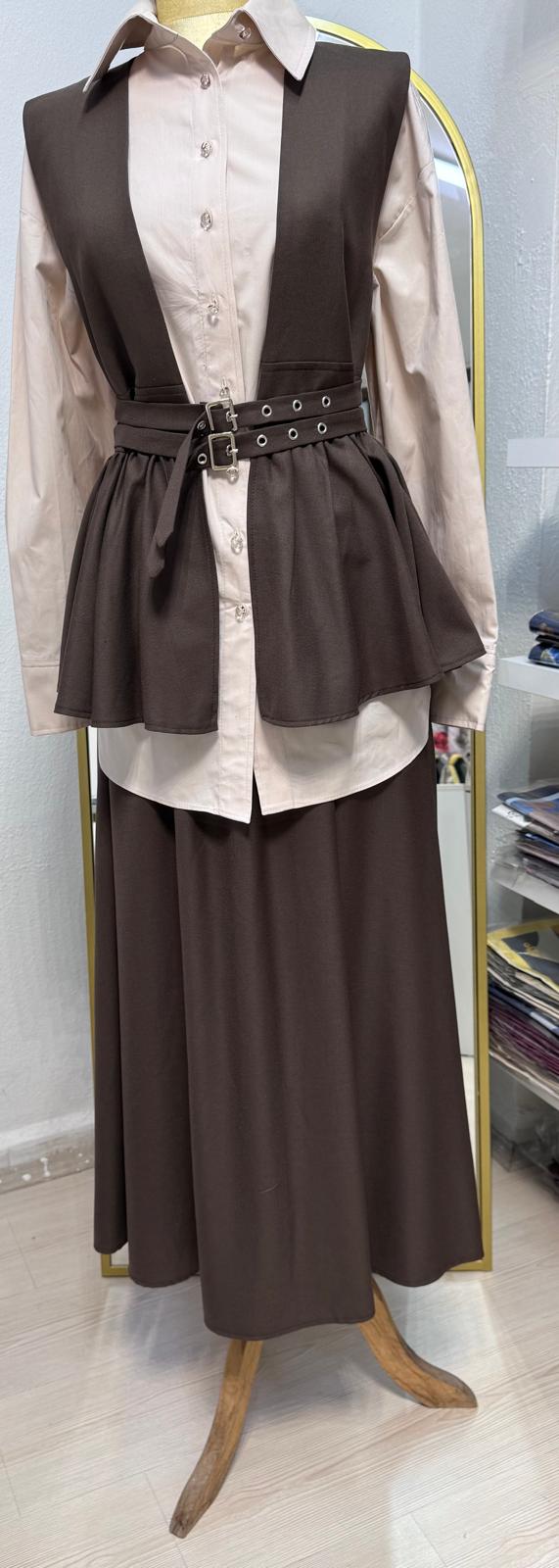 Yeni Sezon Yelekli Etekli Takım Ebrar Butik