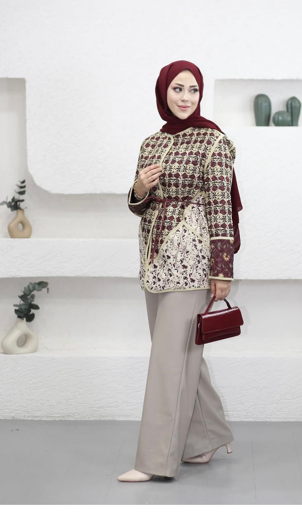 Kapitone İşlemeli Özel Tasarım Astarlı Ceket image