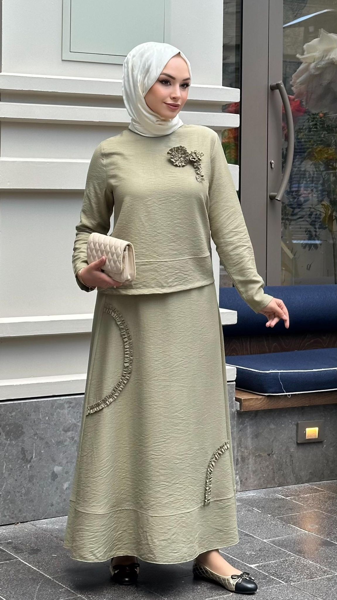 Keten Kumaş İkili Takım -Ebrar Butik  image