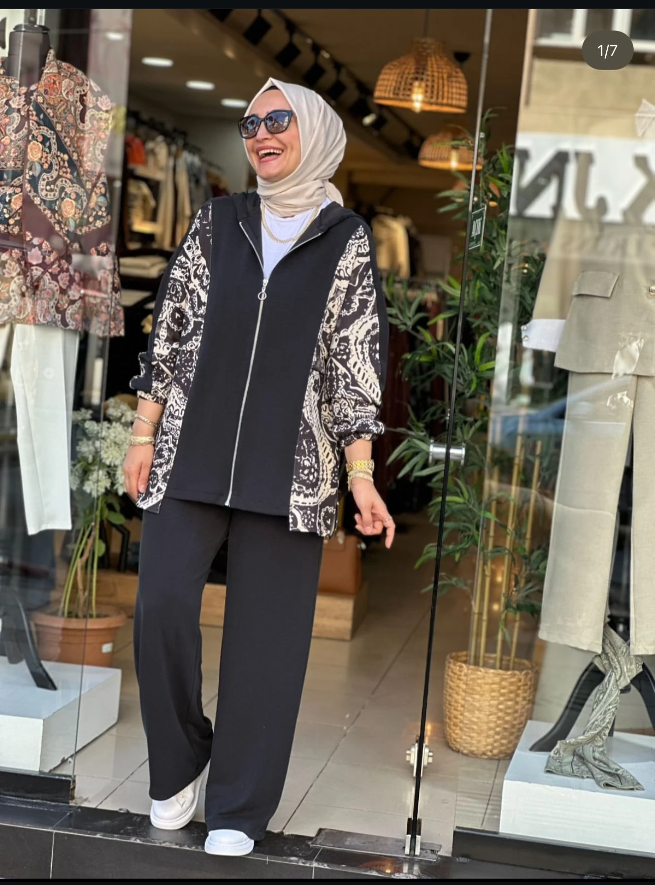 Yeni Sezon Oyshı Etnik Desen İkili Takım Ebrar Butik image