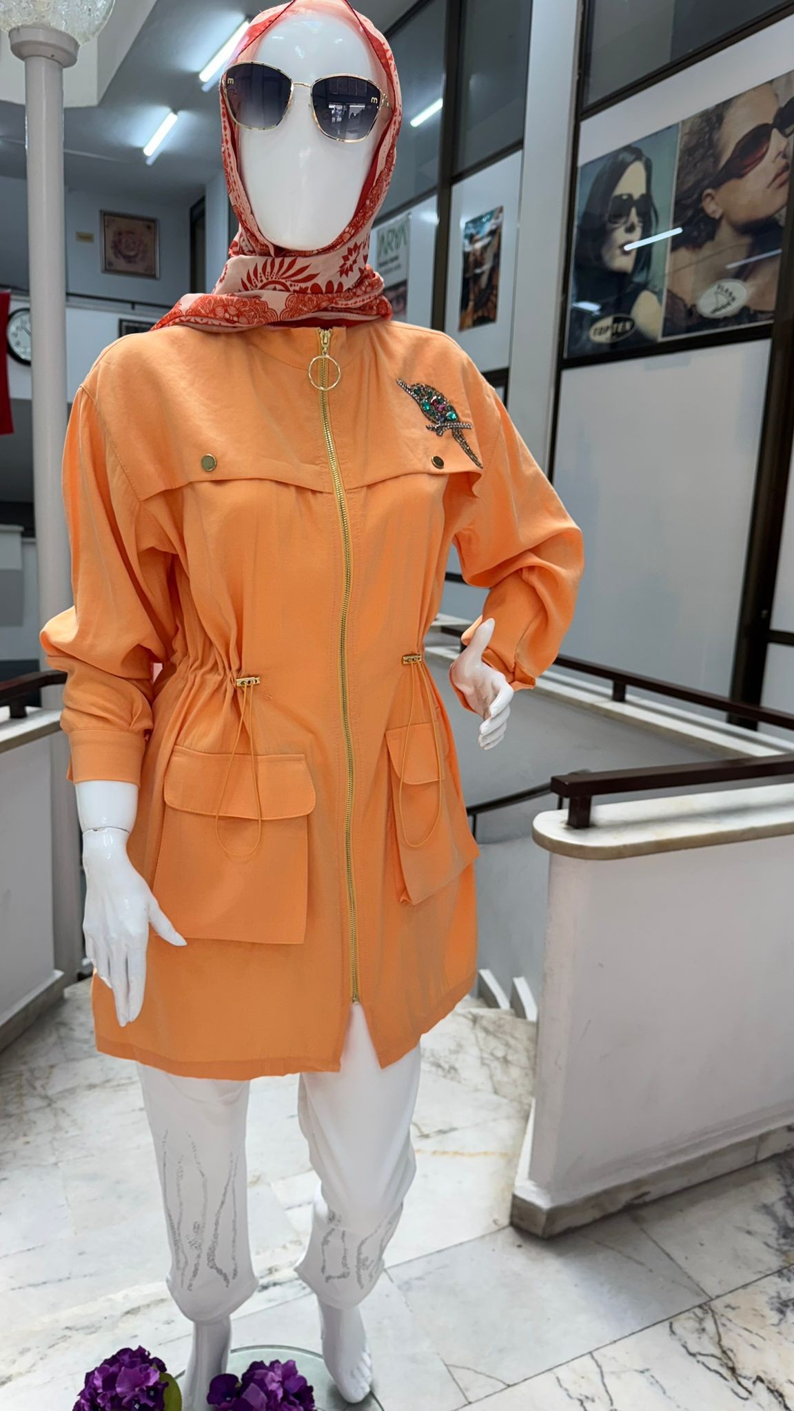 Marka Model Qupra Kap | Ebrar Butik - Turuncu image