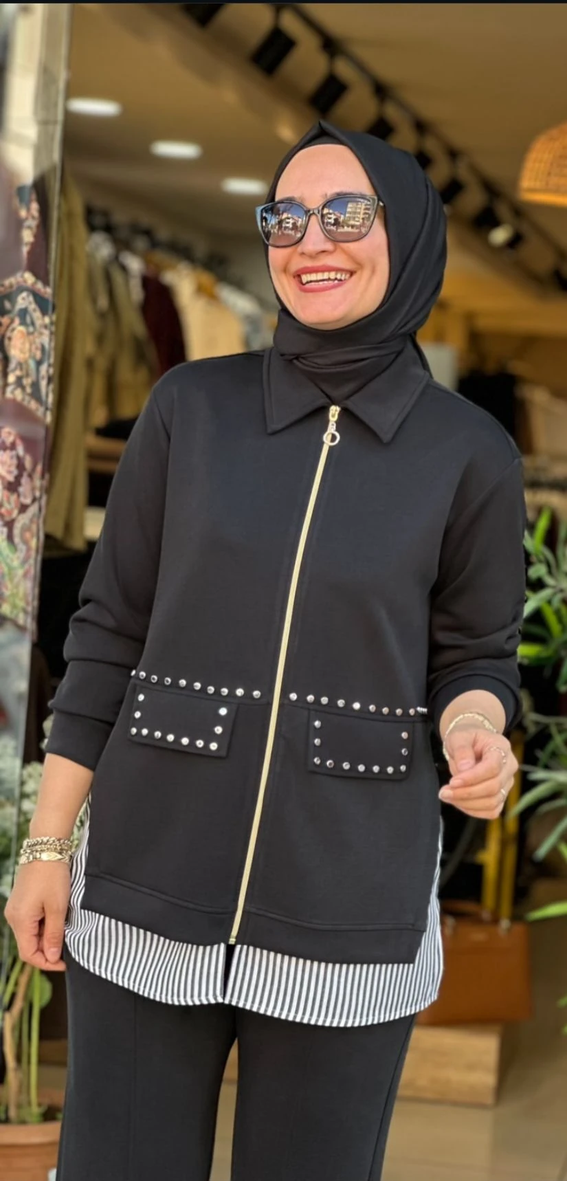 Yeni Sezon Oysho Kumaş Gömlek Detay Pantolonlu Takım Ebrar Butik 