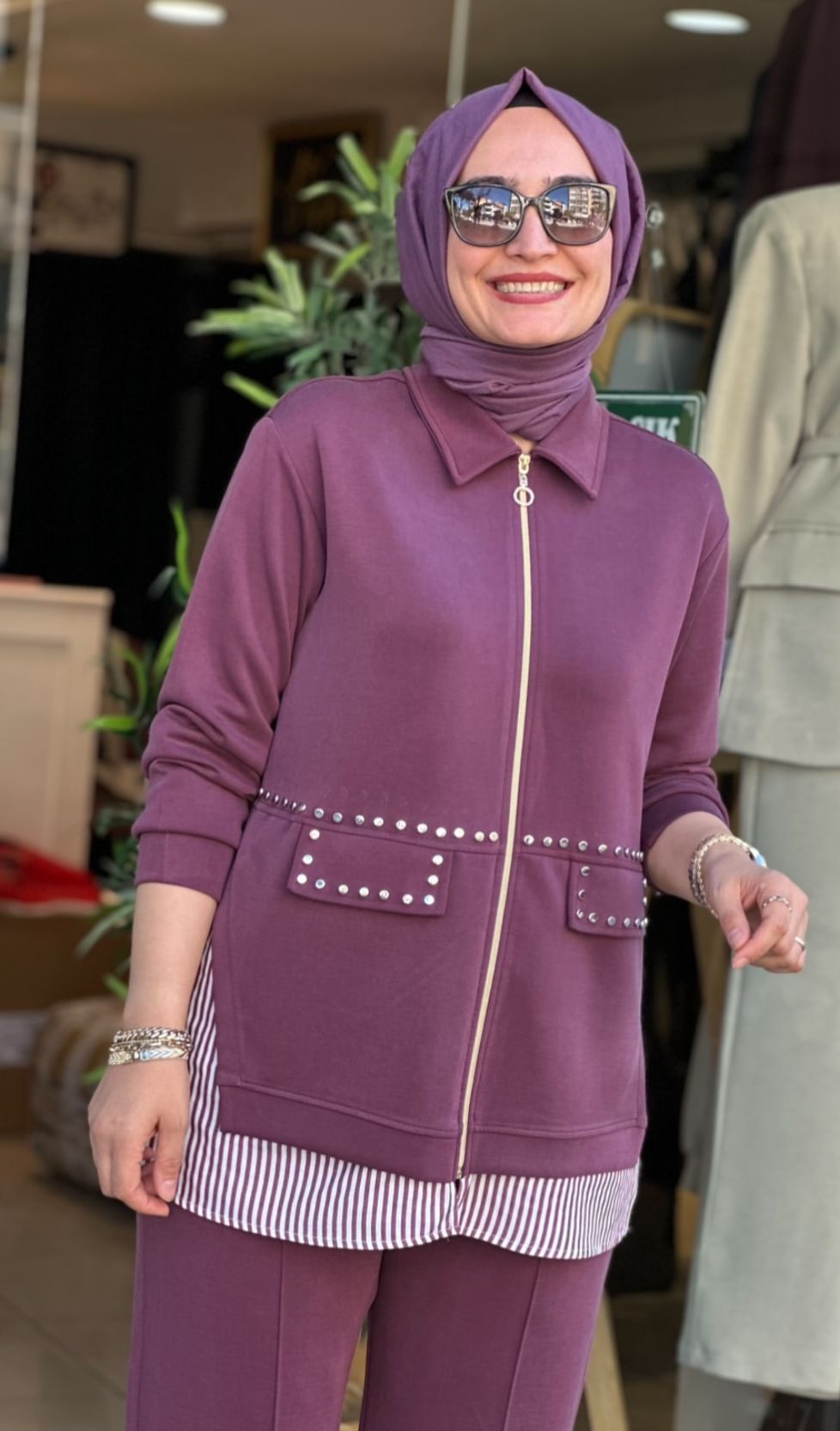 Yeni Sezon Oysho Kumaş Gömlek Detay Pantolonlu Takım Ebrar Butik 