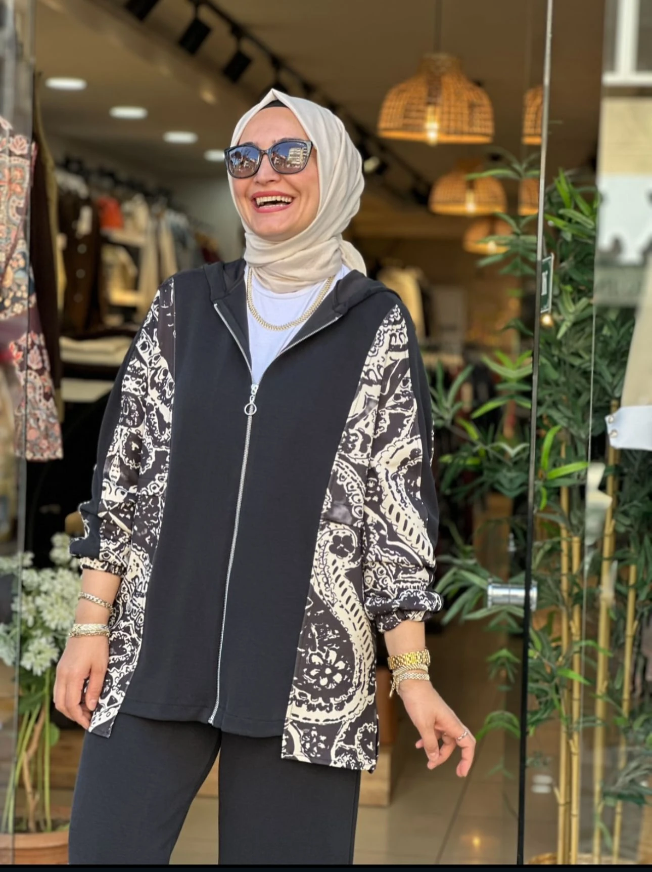 Yeni Sezon Oyshı Etnik Desen İkili Takım Ebrar Butik