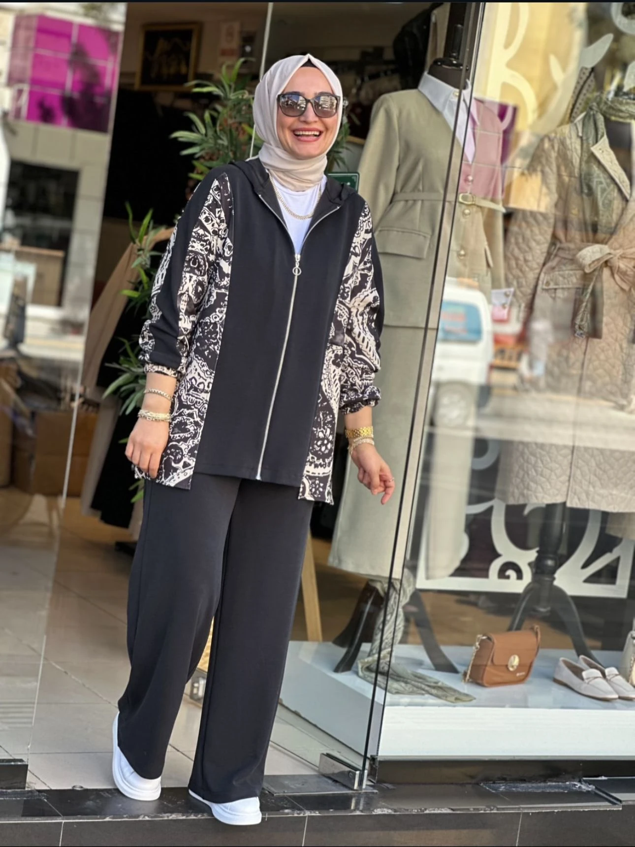 Yeni Sezon Oyshı Etnik Desen İkili Takım Ebrar Butik