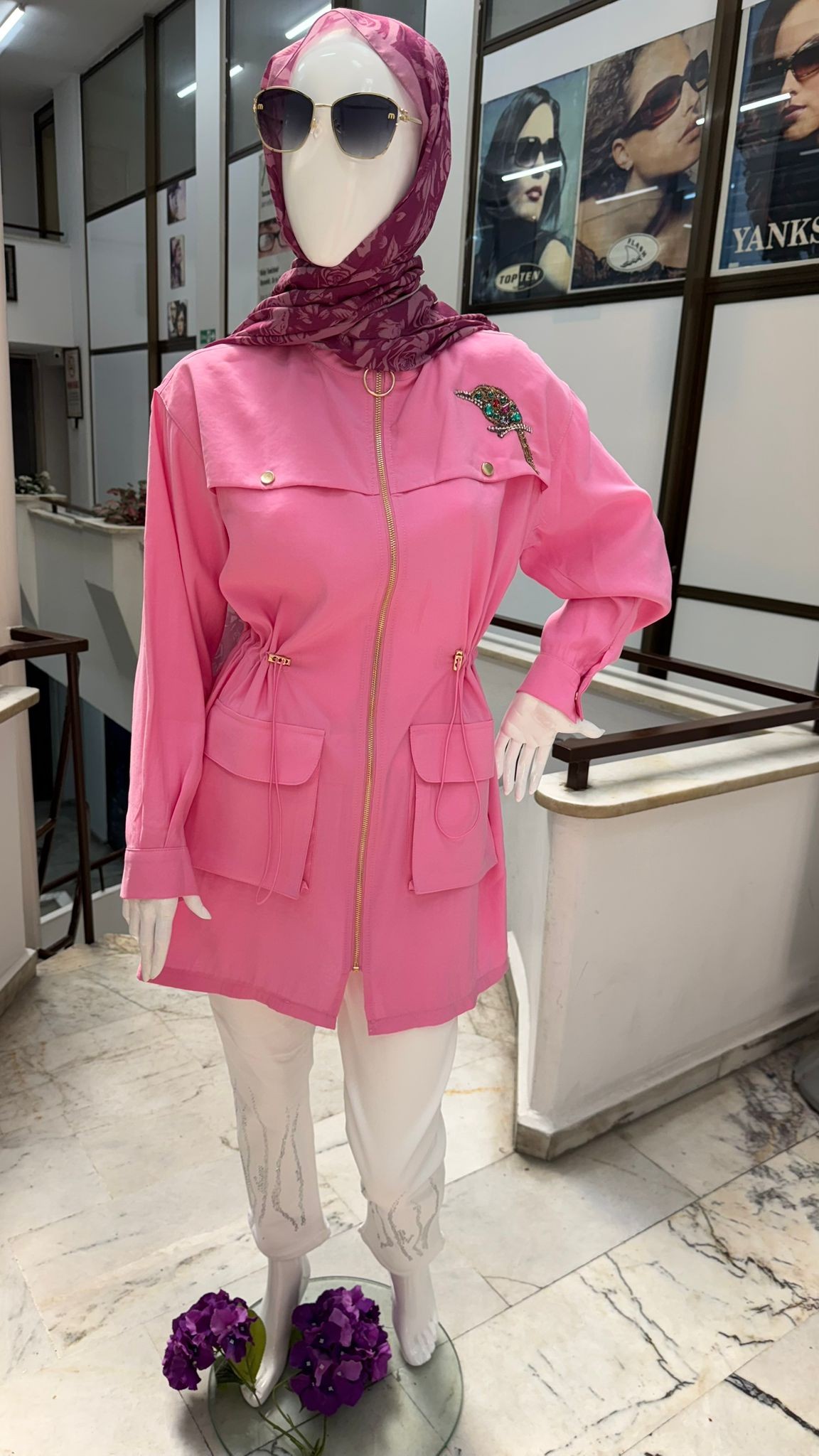 Marka Model Qupra Kap | Ebrar Butik - Pembe image