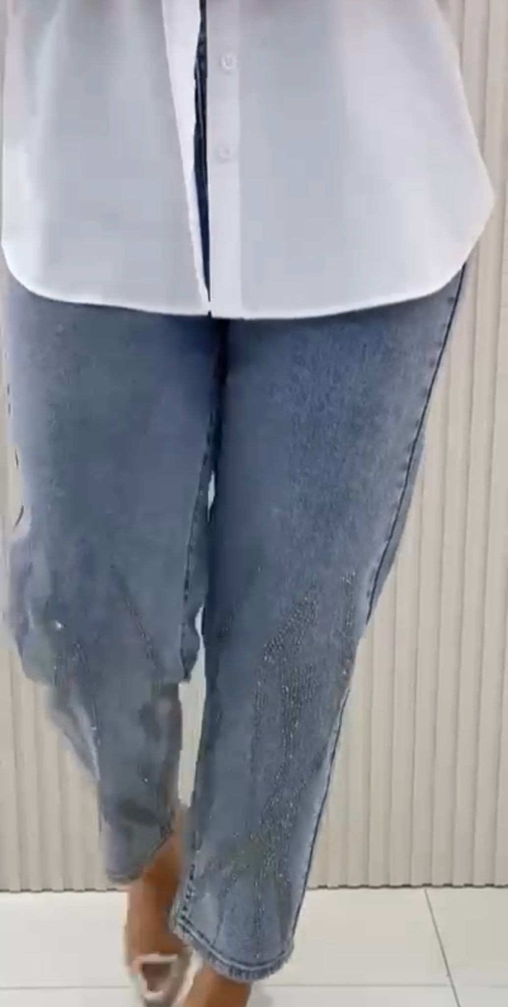 Nazende Model Taşlı Kot