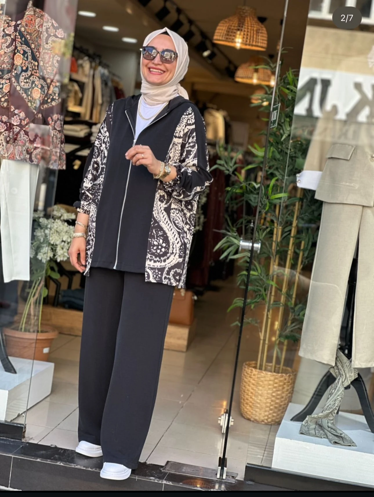 Yeni Sezon Oyshı Etnik Desen İkili Takım Ebrar Butik