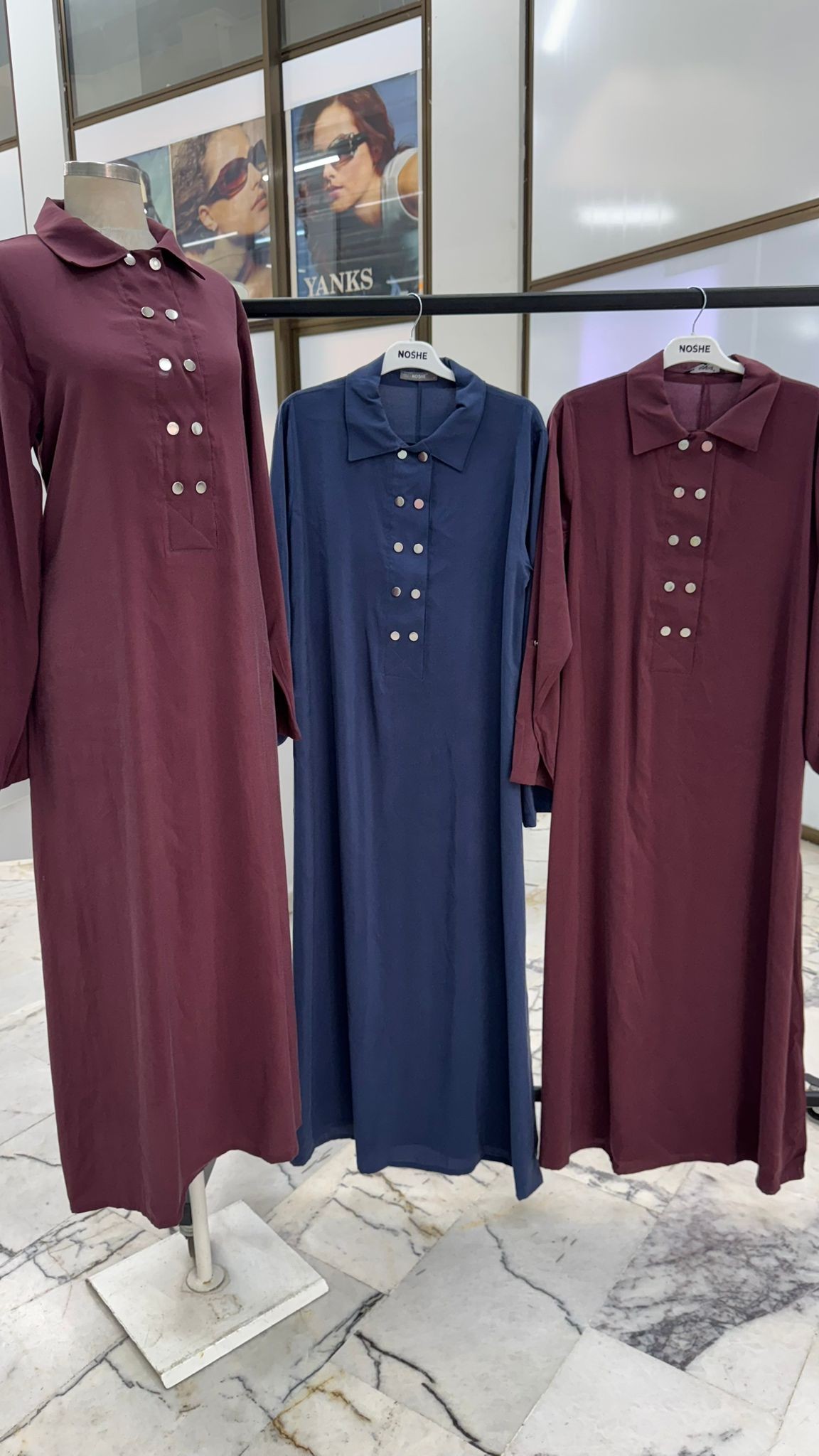 Kupra Kumaş Çıtçıtlı Elbise image