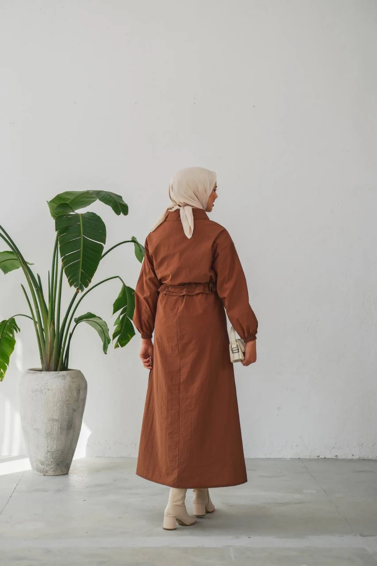 Fermuarlı Crop Ceket Su Geçirmez İkili Takım