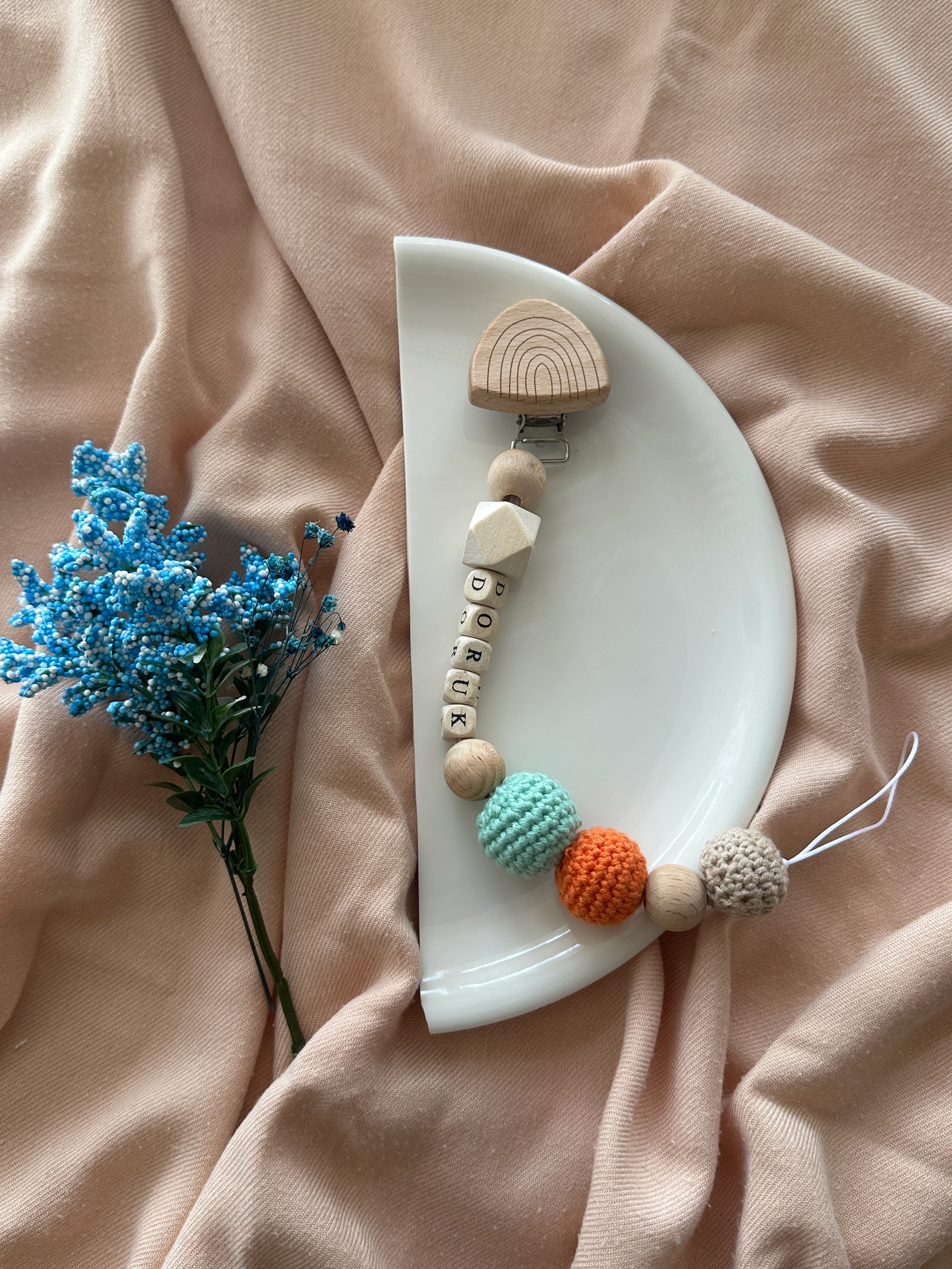 İsimli Emzik Askısı I Kişiselleştirilebilir Ürün