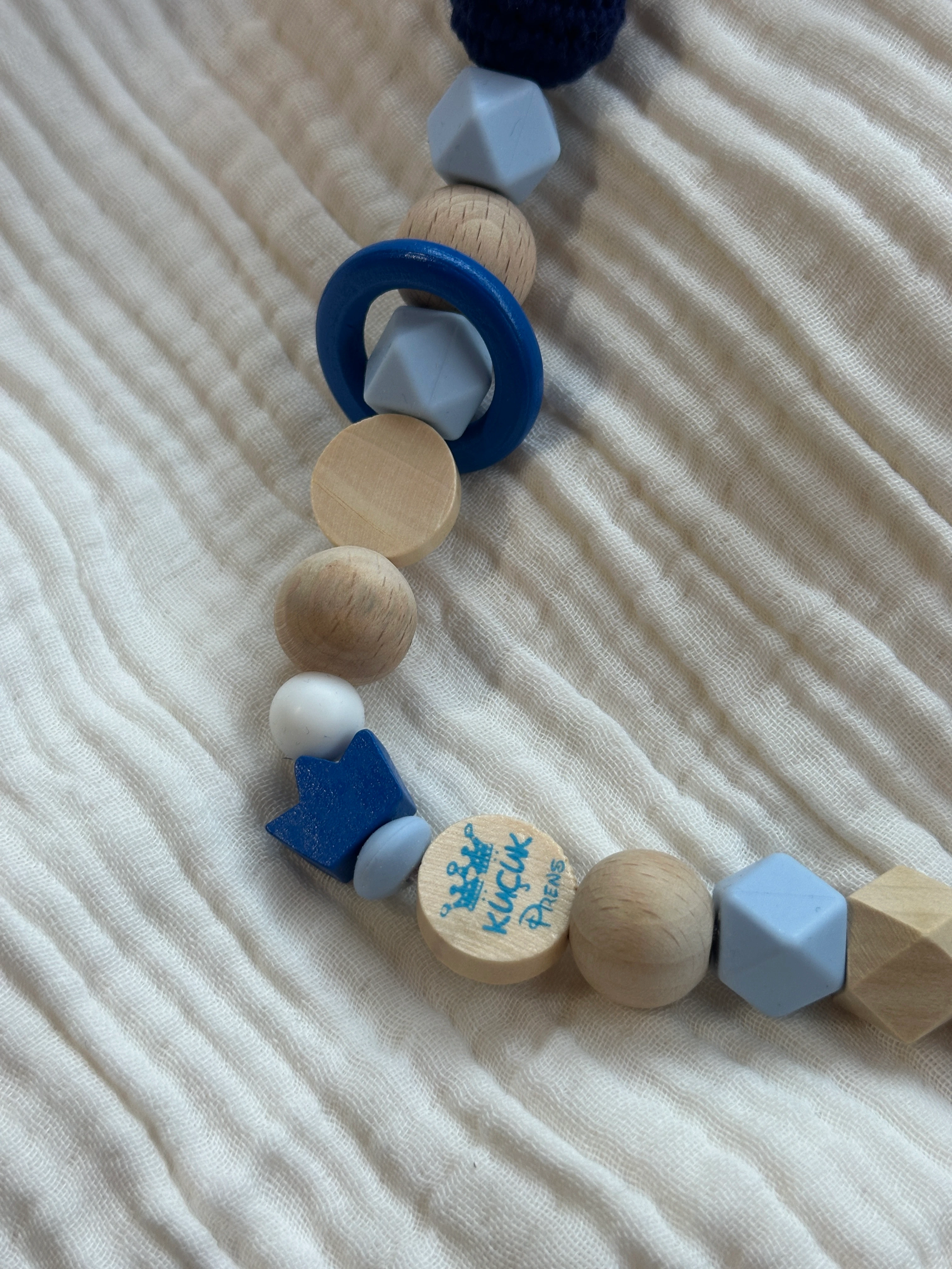 Küçük Prens Mavi Emzik Askısı