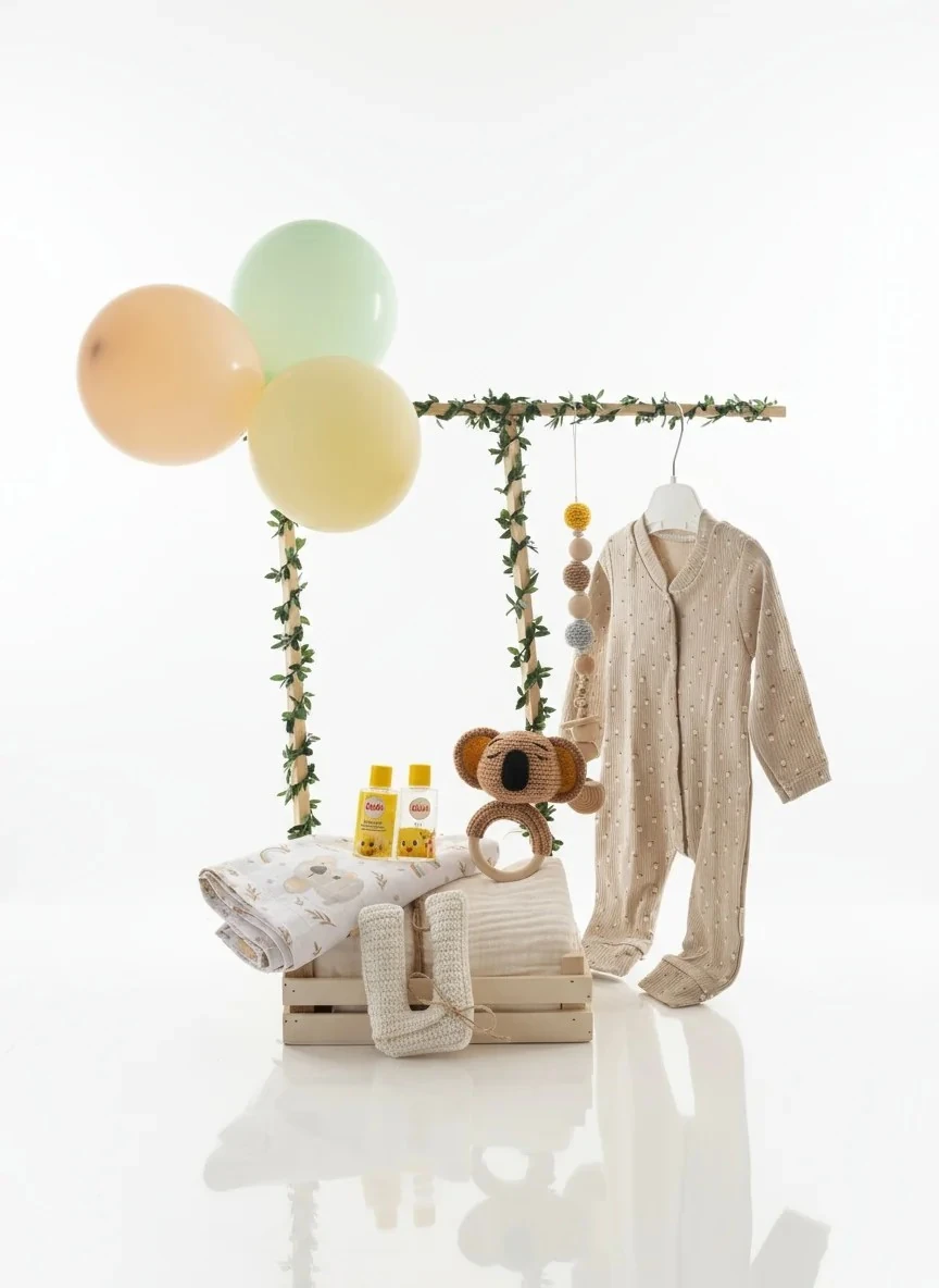 Koala Temalı Yeni Doğan Hediye Sandığı