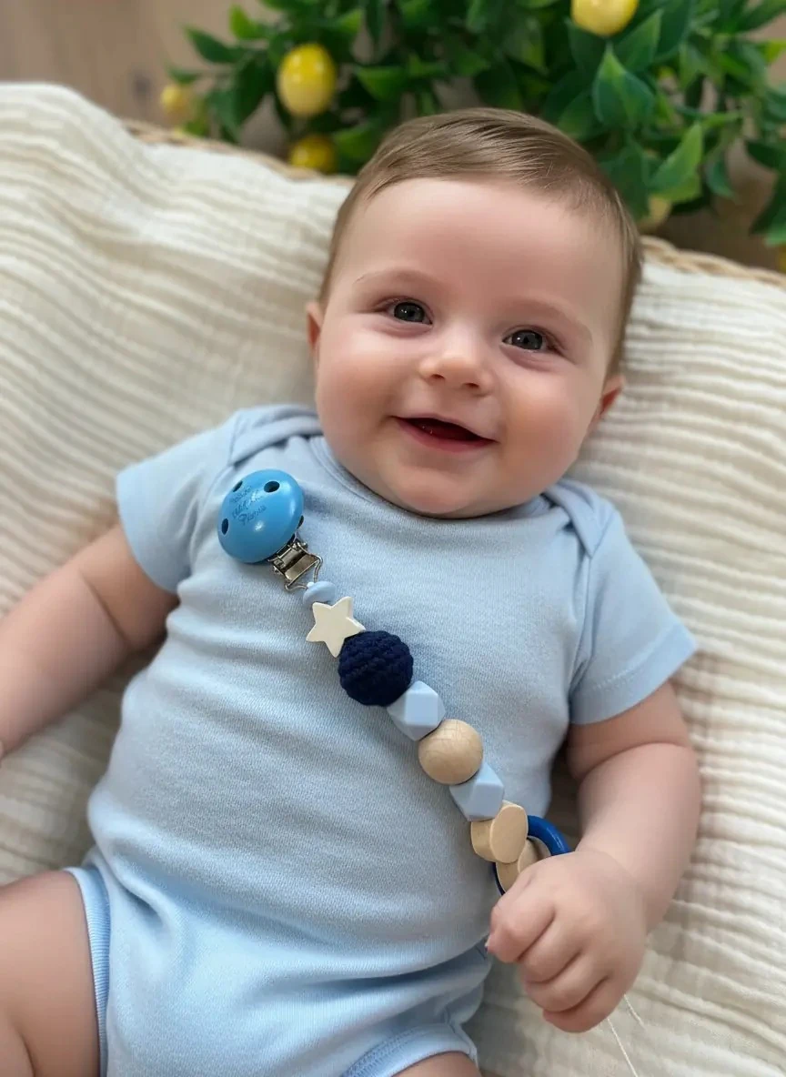 Küçük Prens Mavi Emzik Askısı